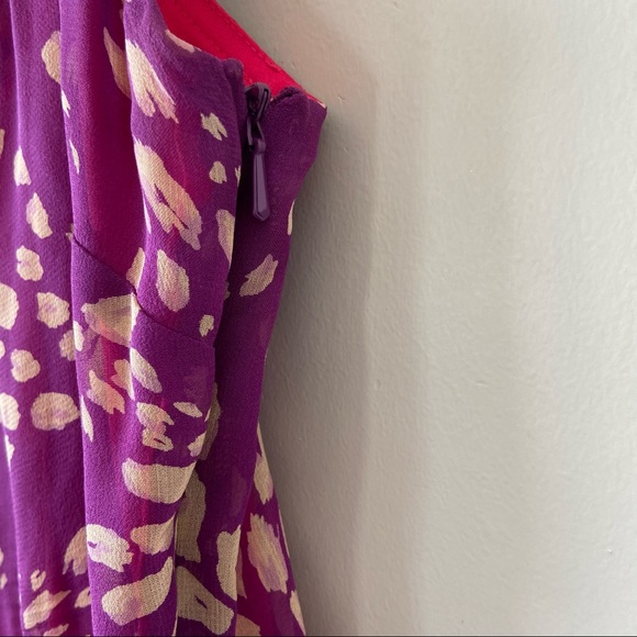 BCBG MAXAZRIA 100% Silk Vintage Ruffle Hem Dress - Picture 6 of 8